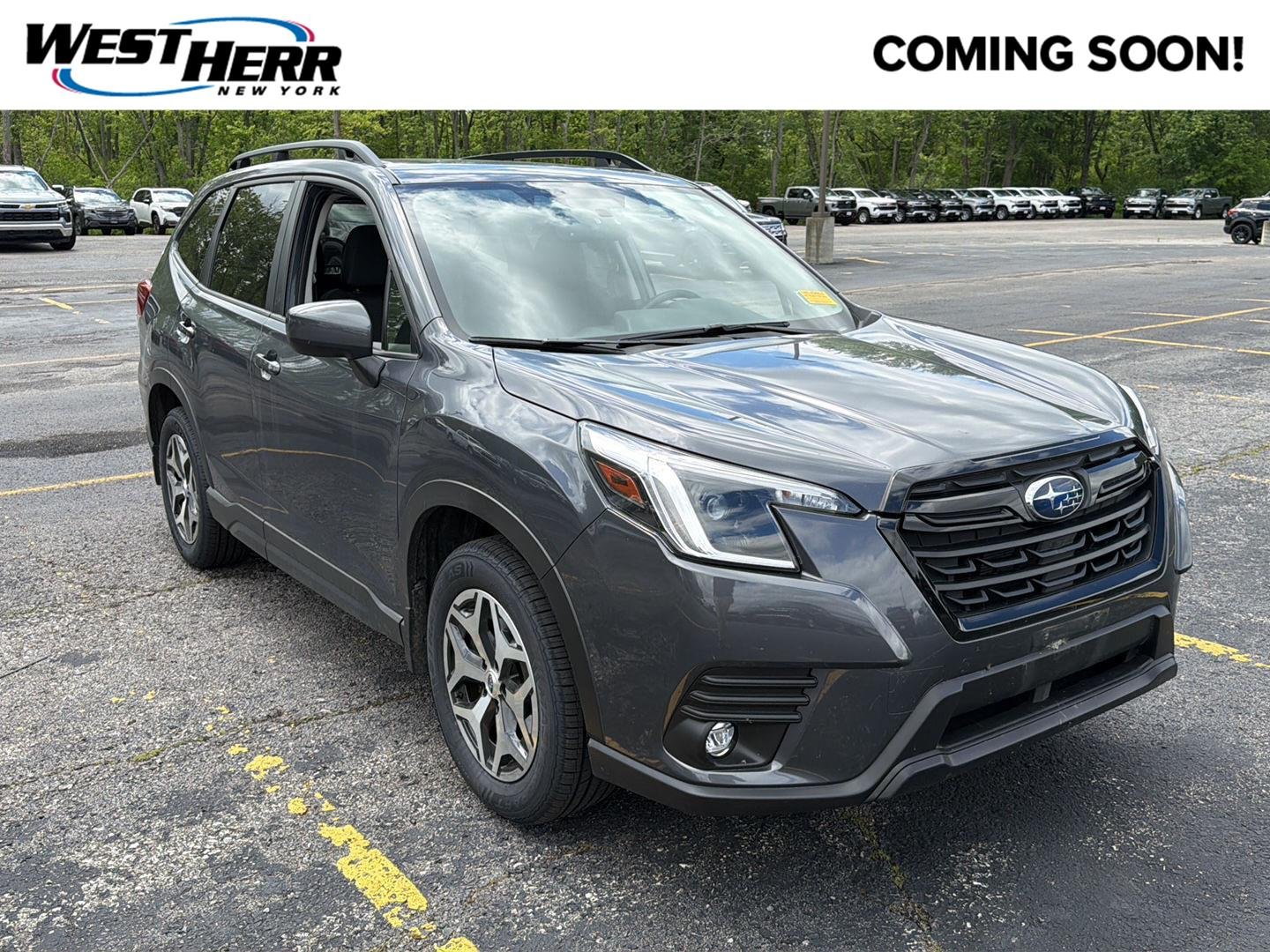 Used 2024 Magnetite Gray Metallic Subaru Premium image 1