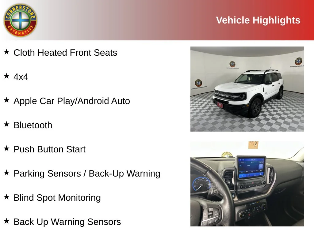 Used 2022 Ford Bronco Sport Big Bend with VIN 3FMCR9B68NRD06584 for sale in Elk River, Minnesota