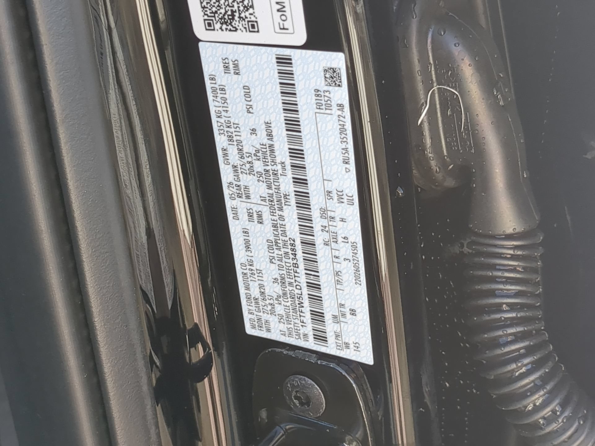 New 2026 Agate Black Metallic Ford Lariat® image 69