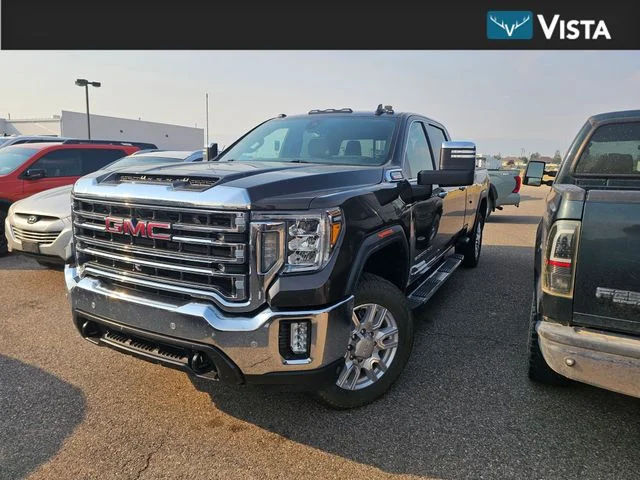 Used 2020 Brownstone Metallic GMC SLT image 1