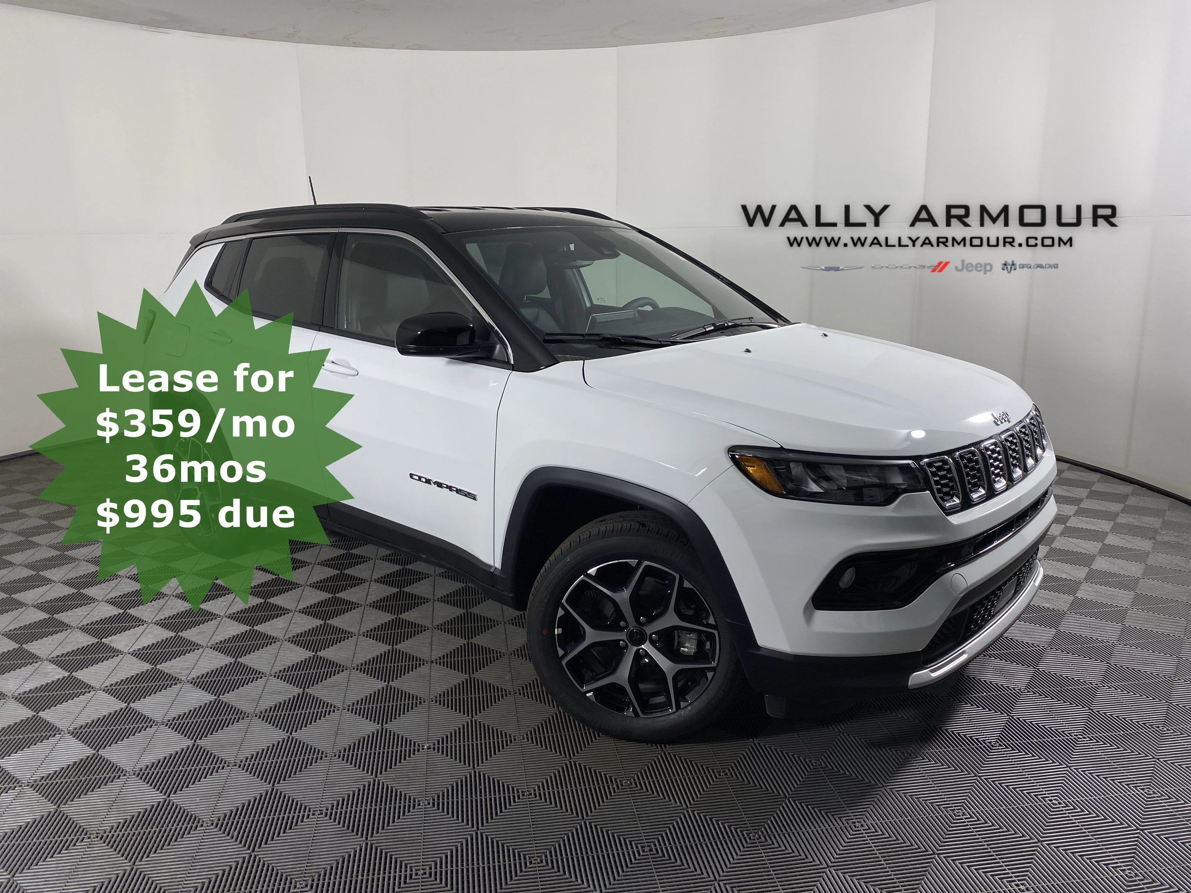 New 2026 Bright White Clear-Coat Exterior Paint Jeep Limited image 1
