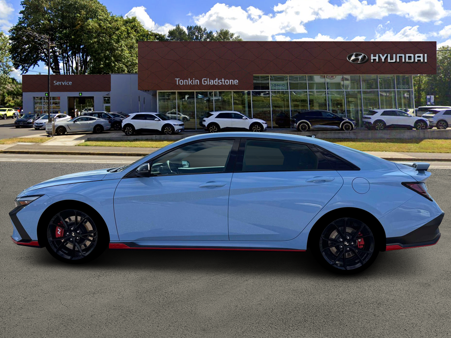 New 2026 Blue Hyundai Sedan image 3