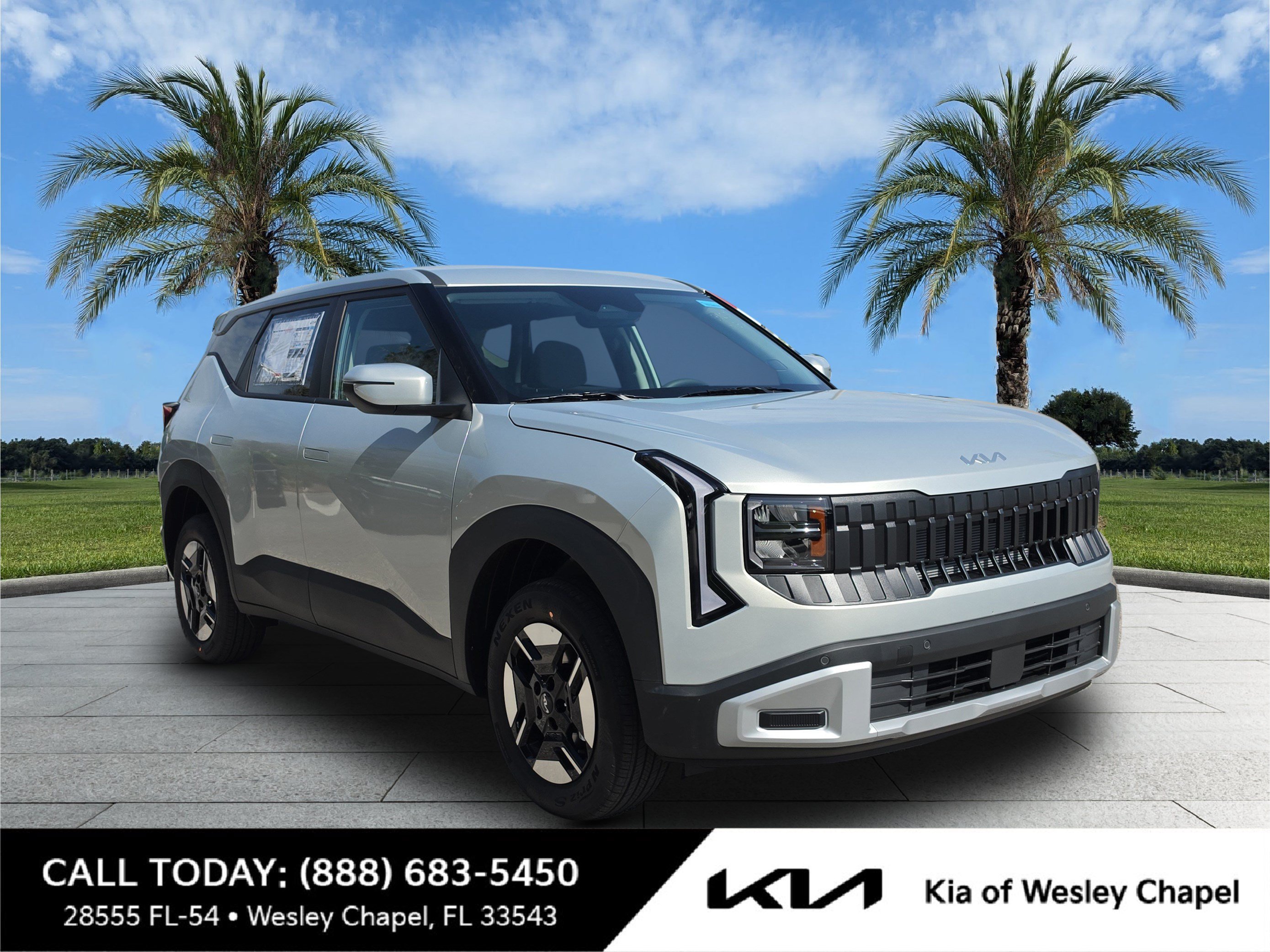 New 2027 Ivory Silver Kia LX image 1