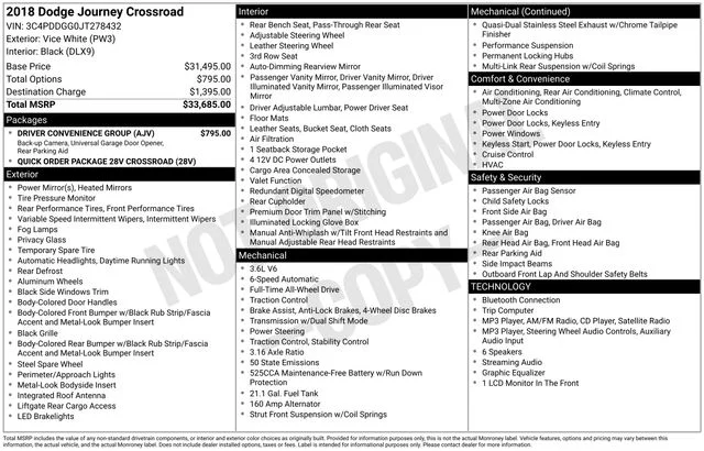 Used 2018 White Dodge Crossroad image 17