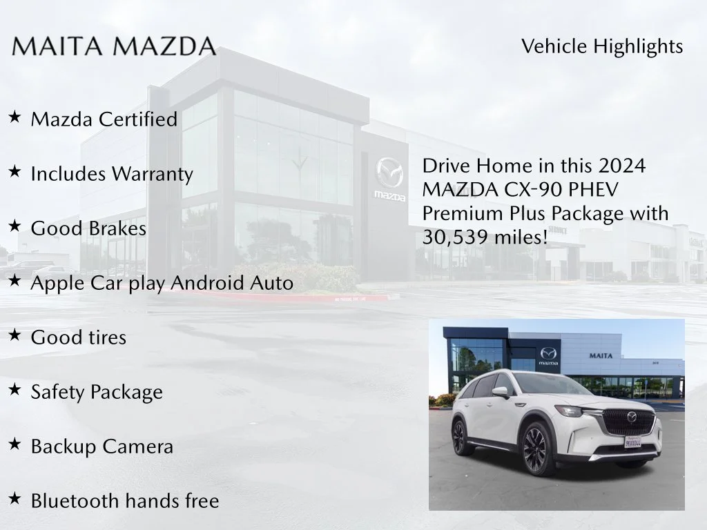 Certified Used 2024 Rhodium White Premium Mazda Premium Plus image 8