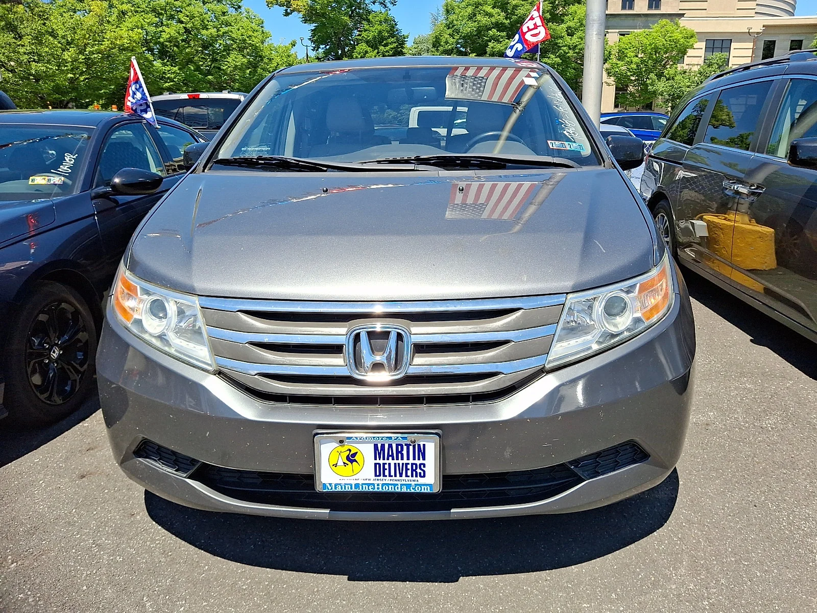 Used 2013 Honda Odyssey EX-L with VIN 5FNRL5H62DB016812 for sale in Ardmore, PA