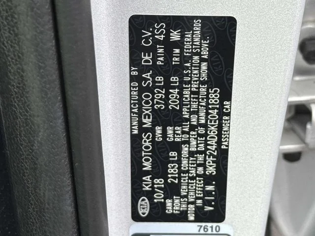 Used 2019 Silver Kia LXS image 30