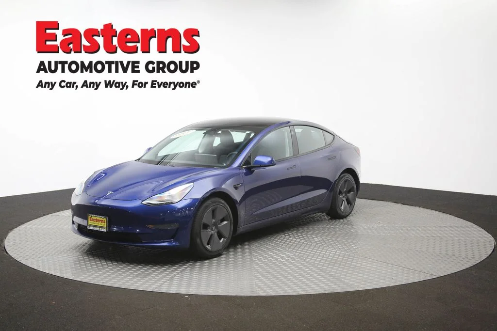Used 2021 Blue Tesla Standard Range Plus image 50