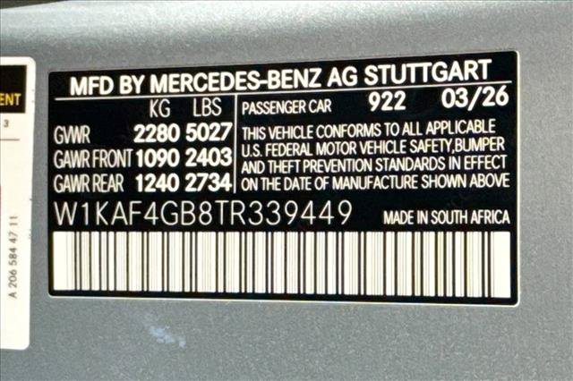 New 2026 Cirrus Silver Metallic Mercedes-Benz C 300 image 60