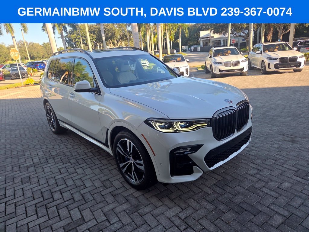 Used 2022 White Metallic BMW M50i image 36