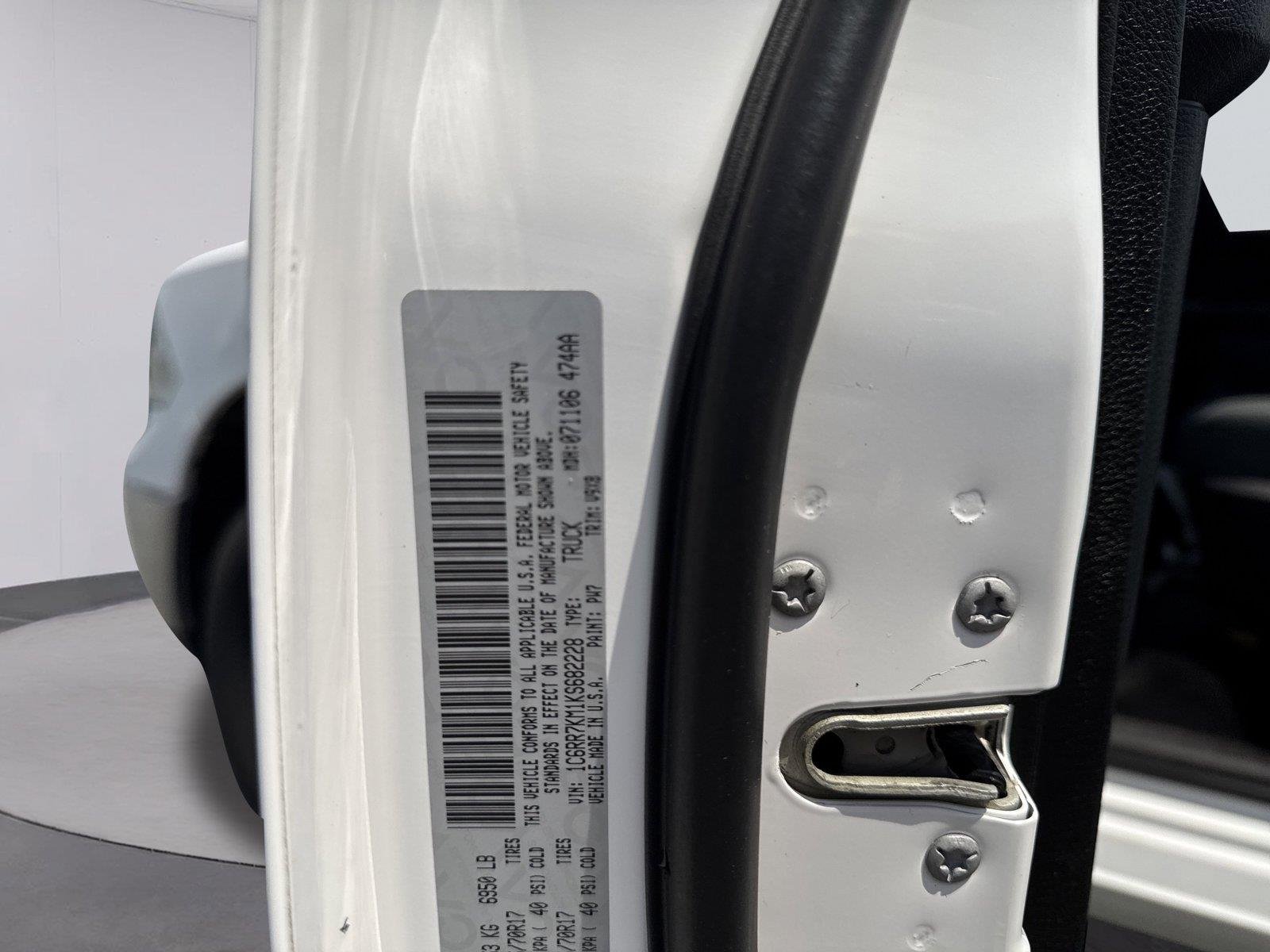 Used 2019 Bright White Clearcoat Ram Tradesman image 35