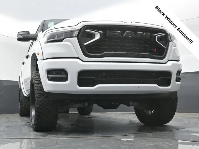 New 2026 Bright White Clear-Coat Exterior Paint RAM BLACK WIDOW EDITION image 47