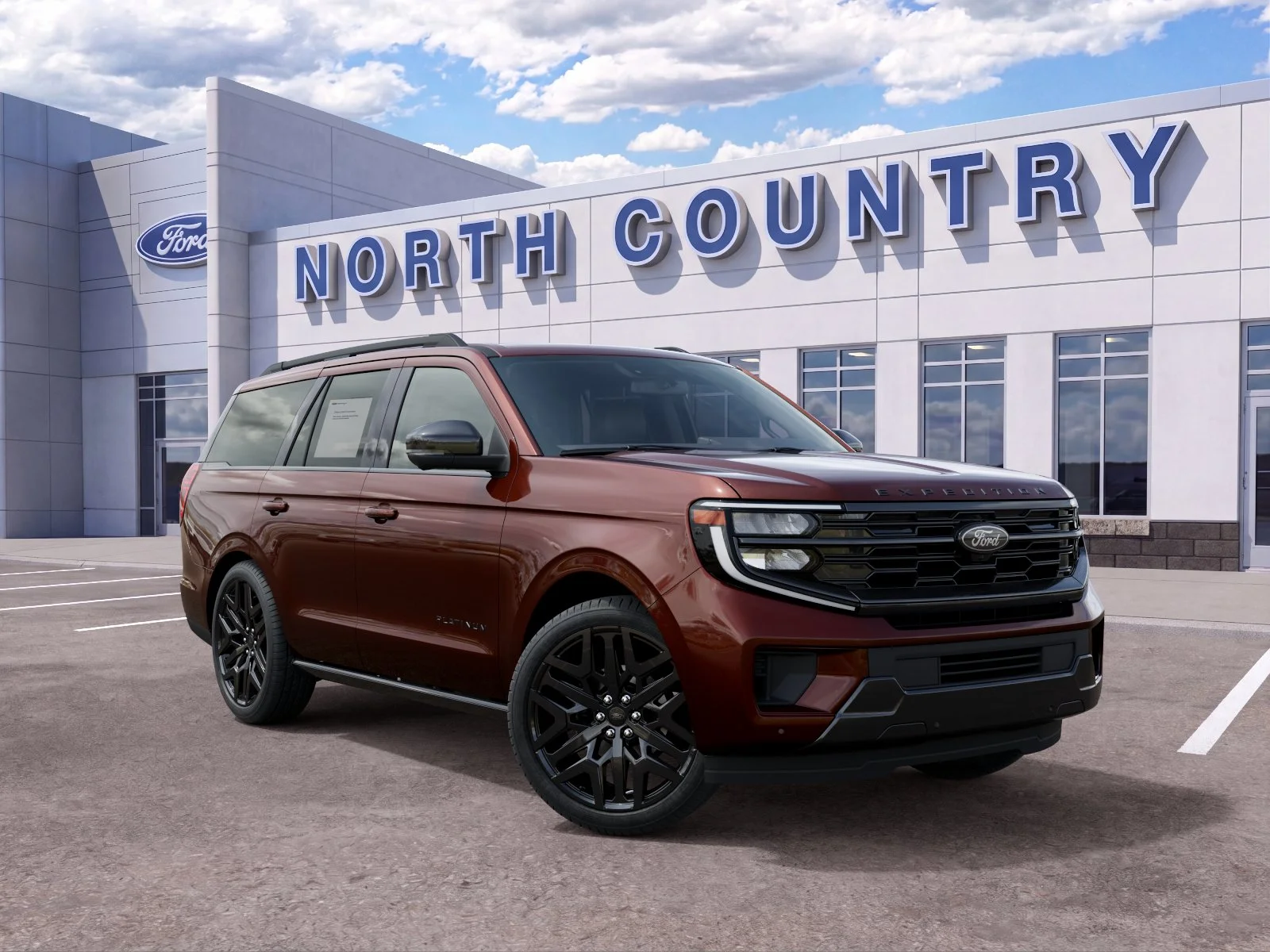 New 2027 Bronze Fire Metallic Tinted Clearcoat Ford Platinum image 30