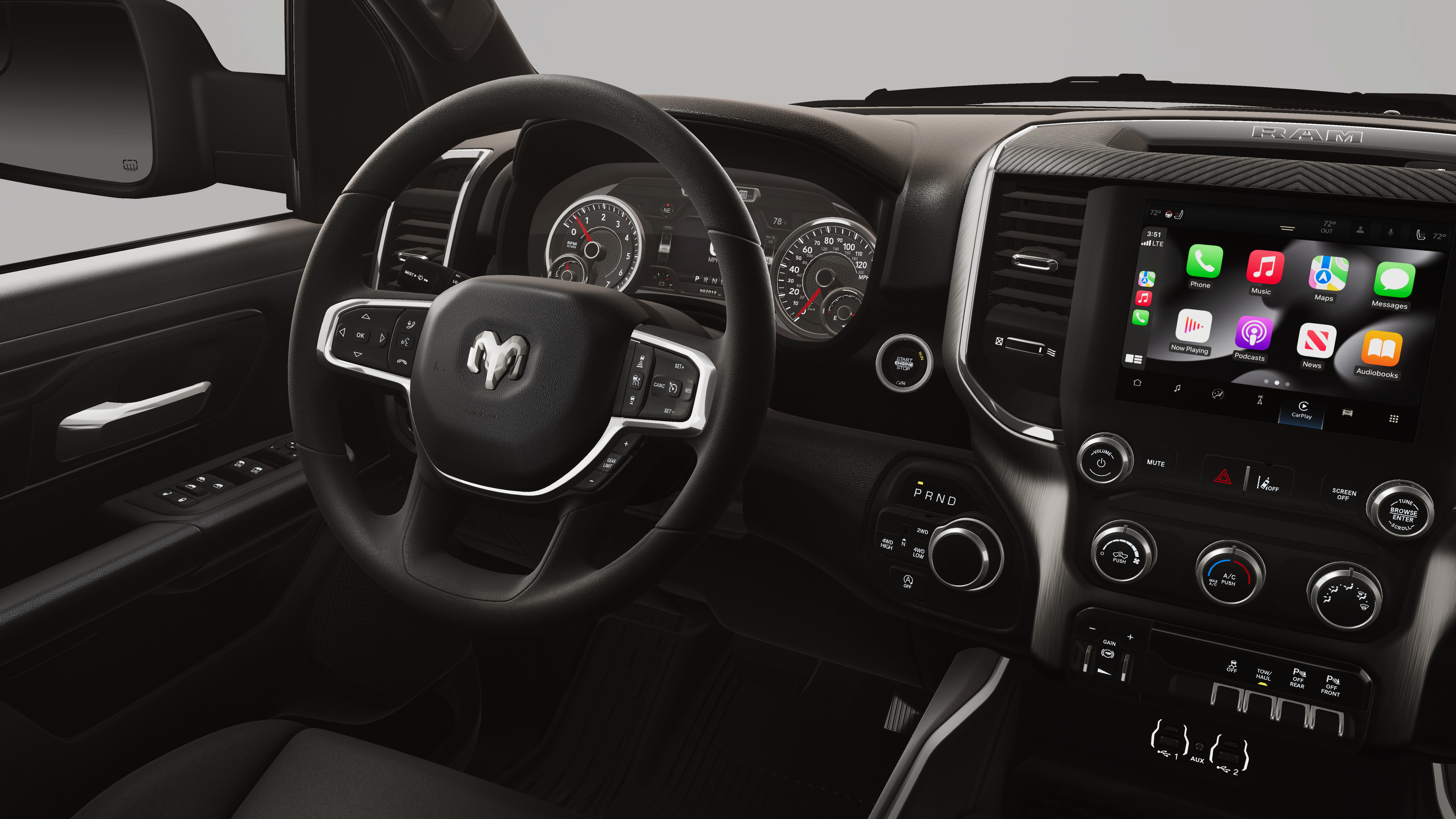 New 2026 Diamond Black Crystal Pearl-Coat Exterior Paint RAM Express image 9