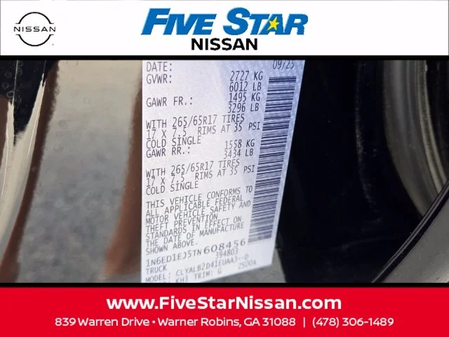 Used 2026 Black Nissan SV image 18