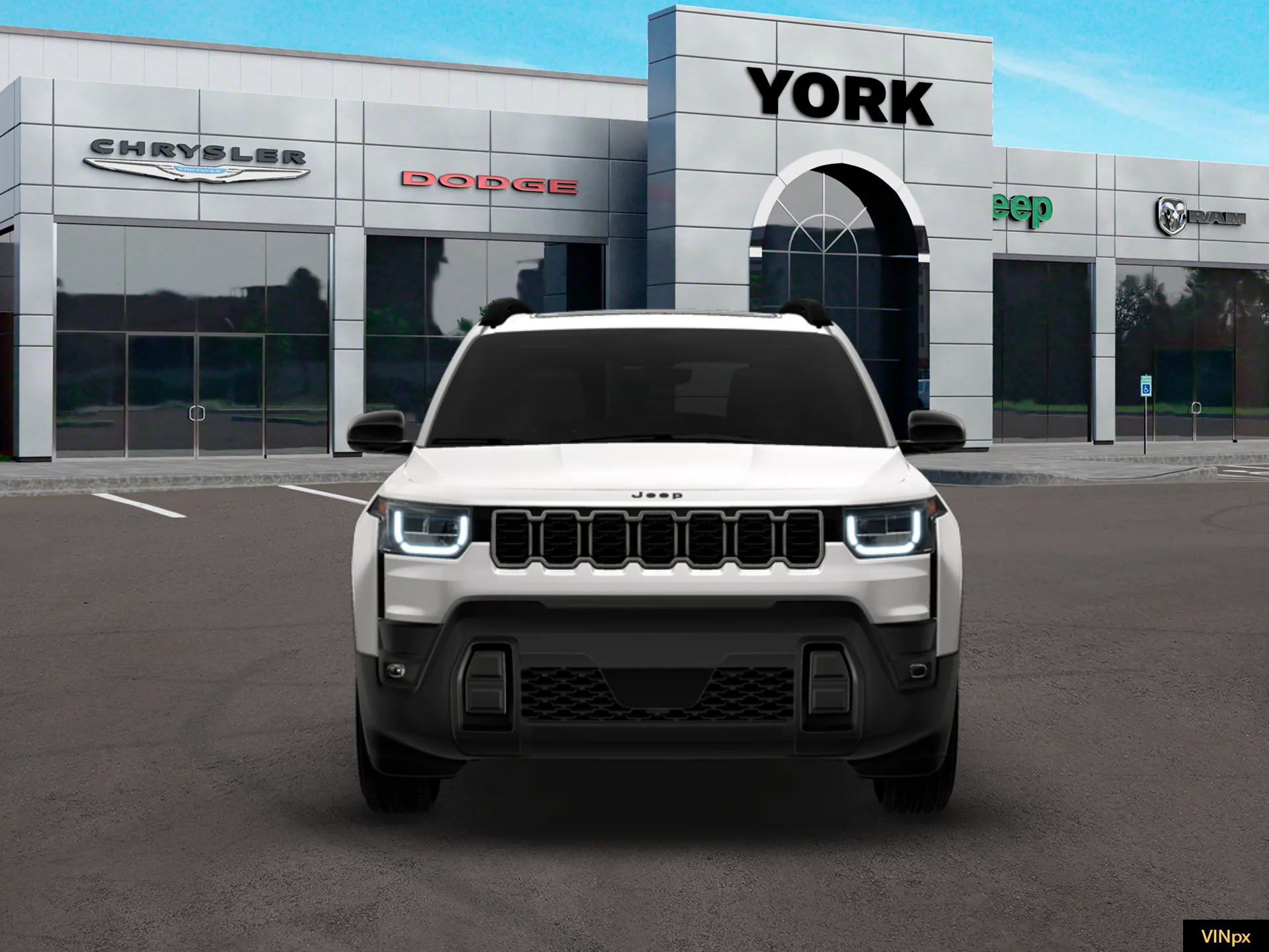 New 2026 Bright White Clear-Coat Exterior Paint Jeep Limited image 12