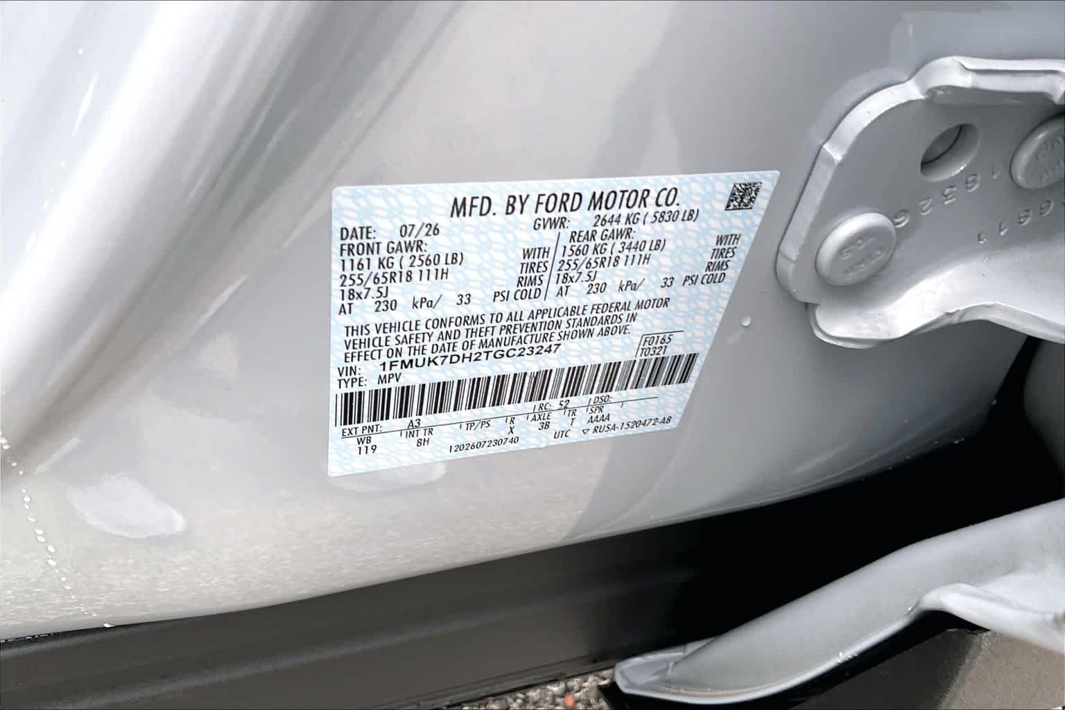 New 2026 Space White Metallic Ford Active image 19