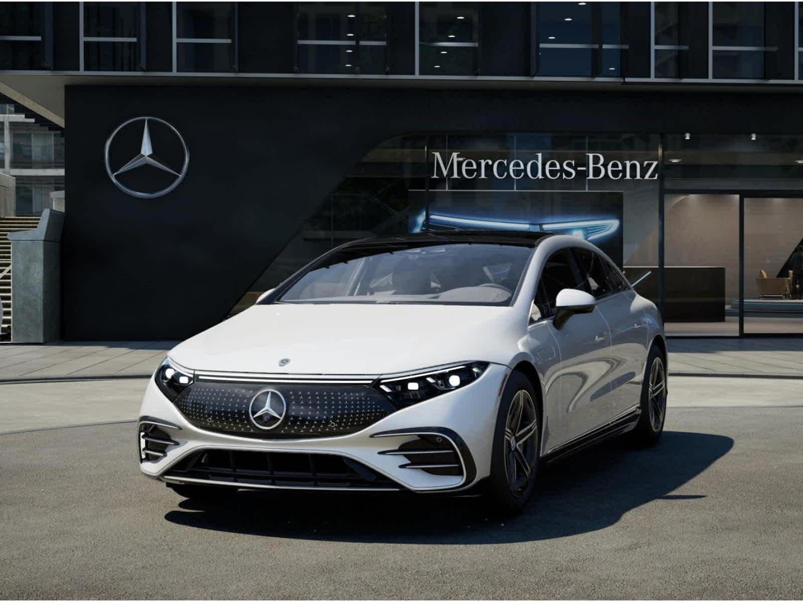 New 2026 MANUFAKTUR Moonlight White Metallic Mercedes-Benz EQS 450+ image 39