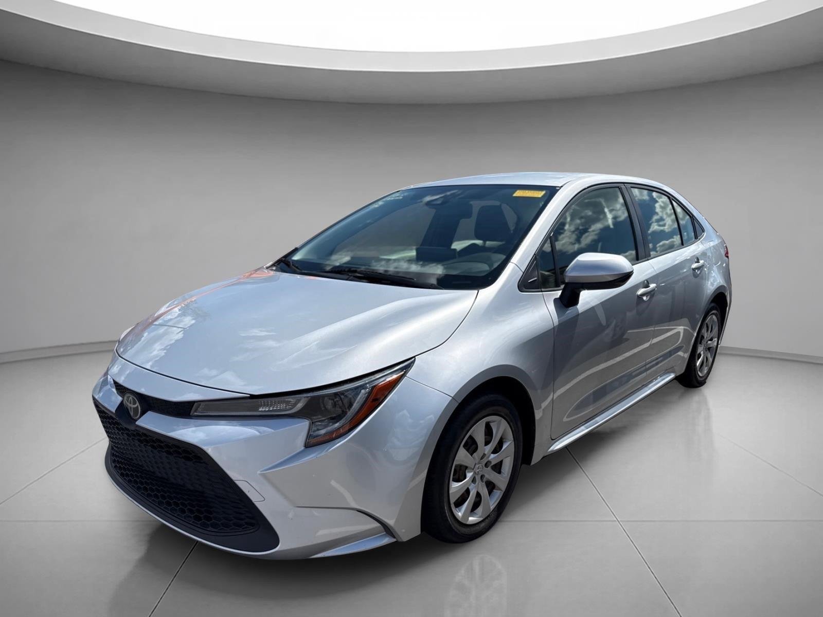 Used 2020 Classic Silver Metallic Toyota LE image 2
