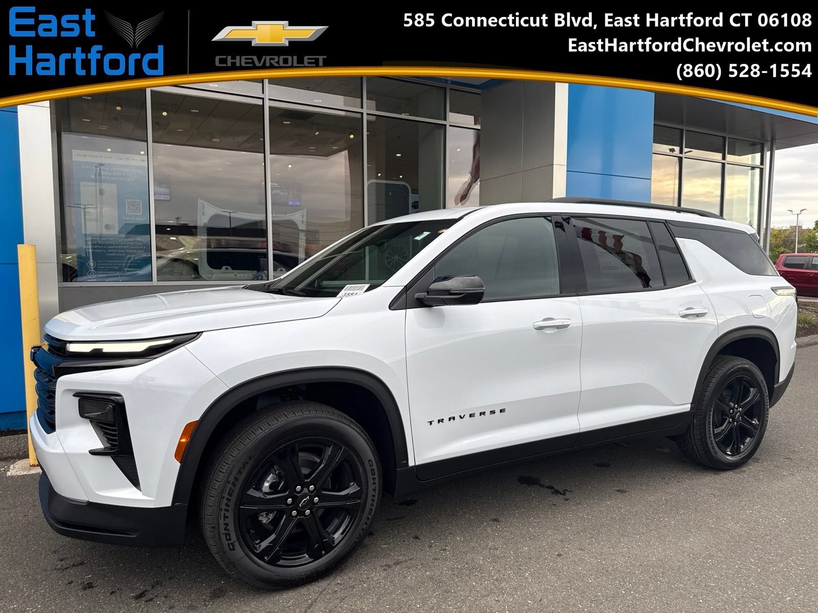 New 2027 Polar White Tricoat Chevrolet LT Midnight Edition with Evotex Seating image 1