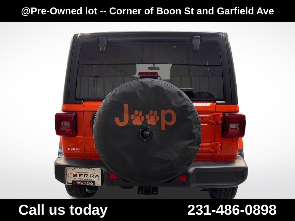 Used 2018 Orange Jeep Unlimited Sahara image 8