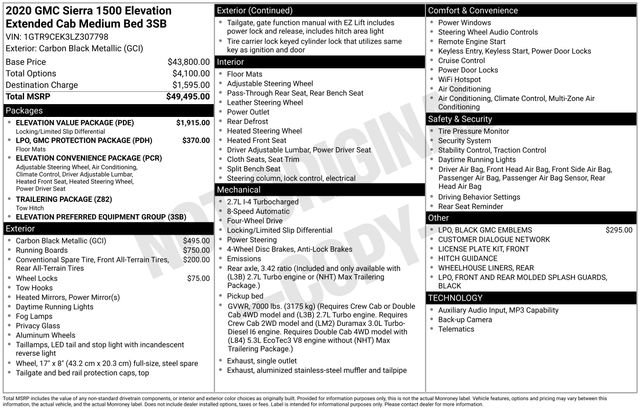 Used 2020 Black GMC Elevation image 2