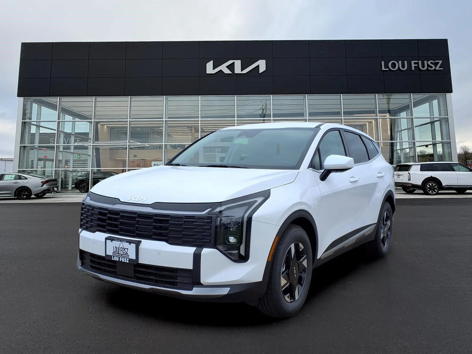 New 2026 Glacial White Pearl Kia LX image 1