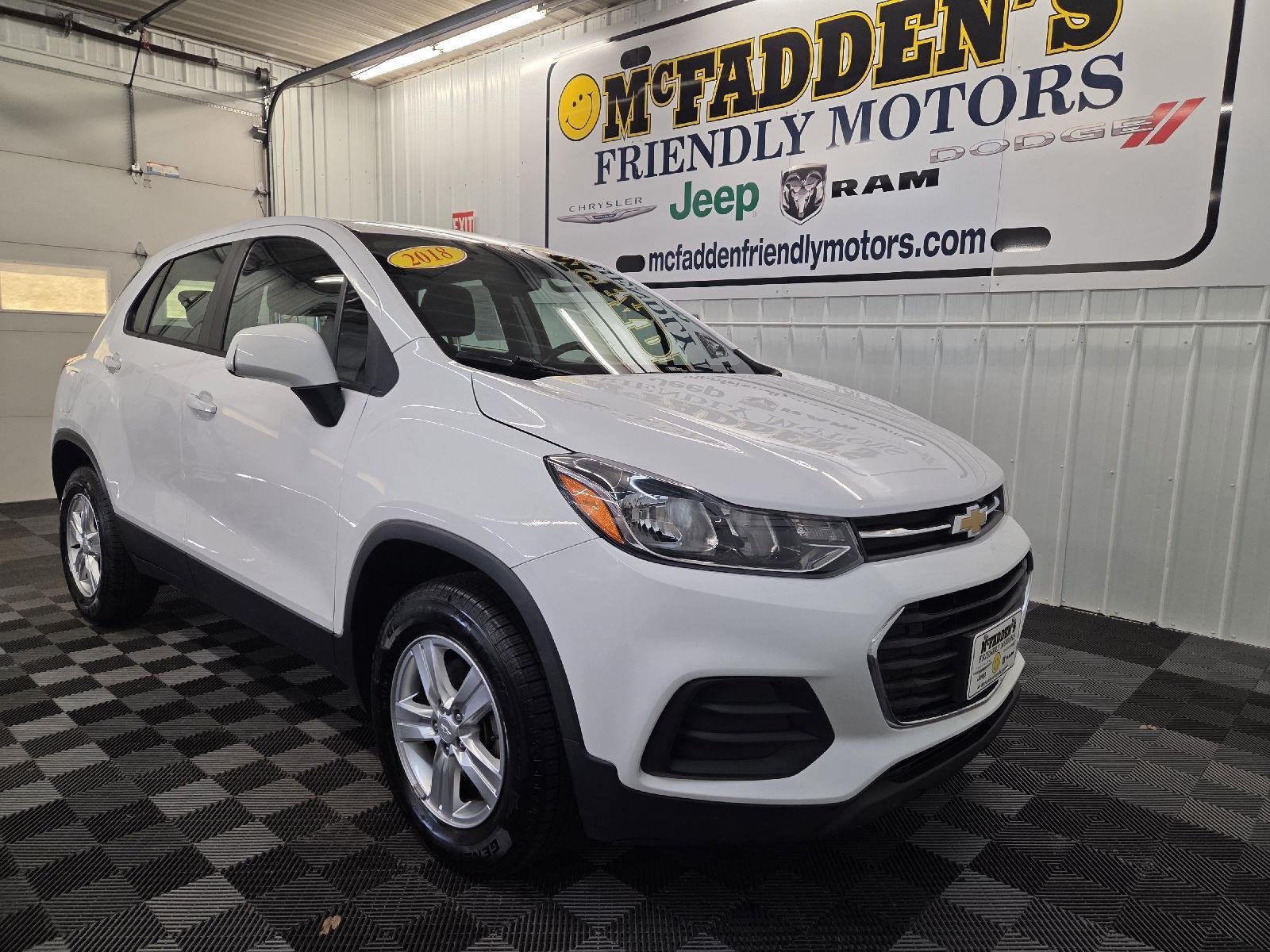 Used 2018 Chevrolet Trax LS with VIN 3GNCJNSB1JL192949 for sale in South Haven, MI