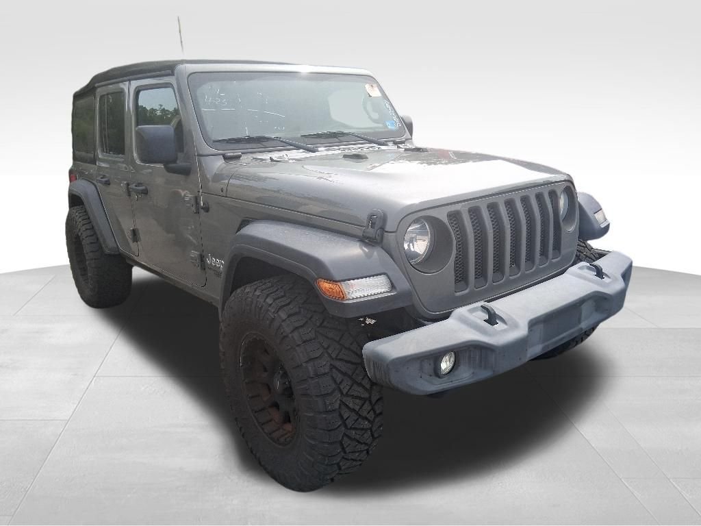 Used 2019 Gray Jeep Unlimited Sport image 3