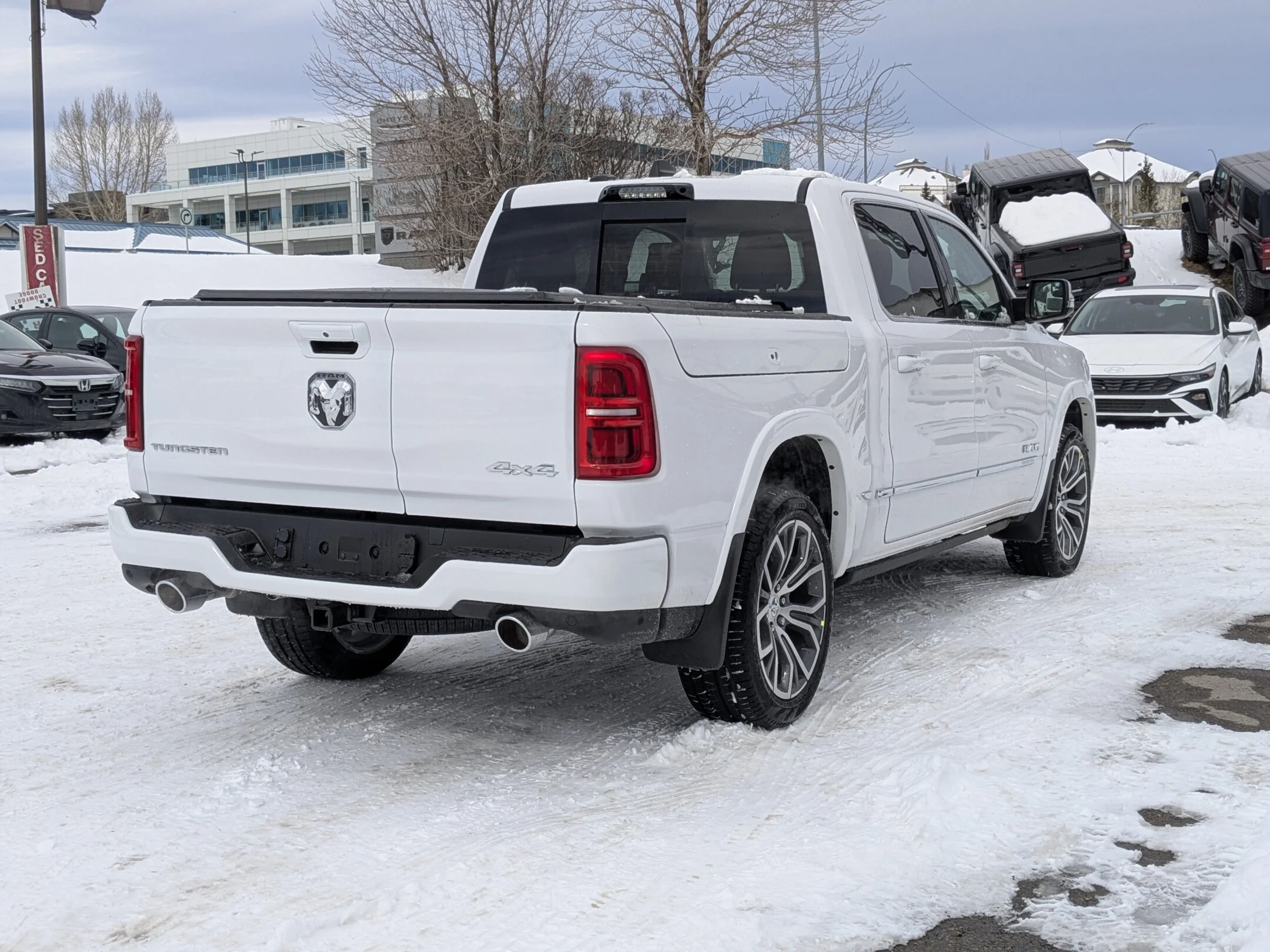 New 2026 White RAM Tungsten - - 4x4 - Massage Seats - Multi-Function Tailgate - Prem Lthr & More! image 8