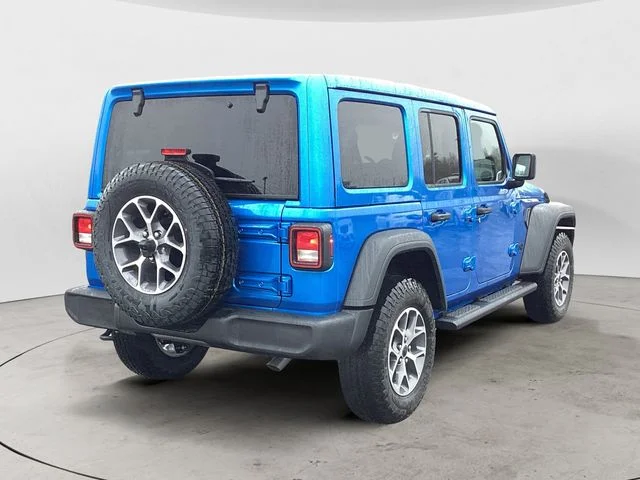 New 2026 Hydro Blue Pearl Coat Jeep 4-DOOR SPORT S image 6
