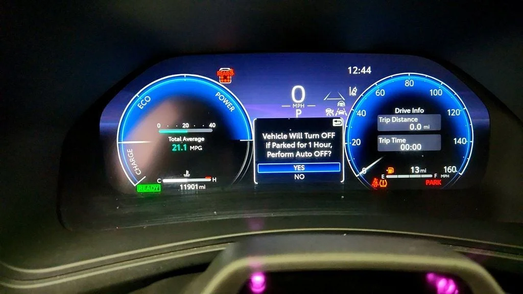 Used 2025 Ruby Flare Pearl Toyota Hybrid MAX Platinum AWD w/ Illuminated Cargo Sill image 14