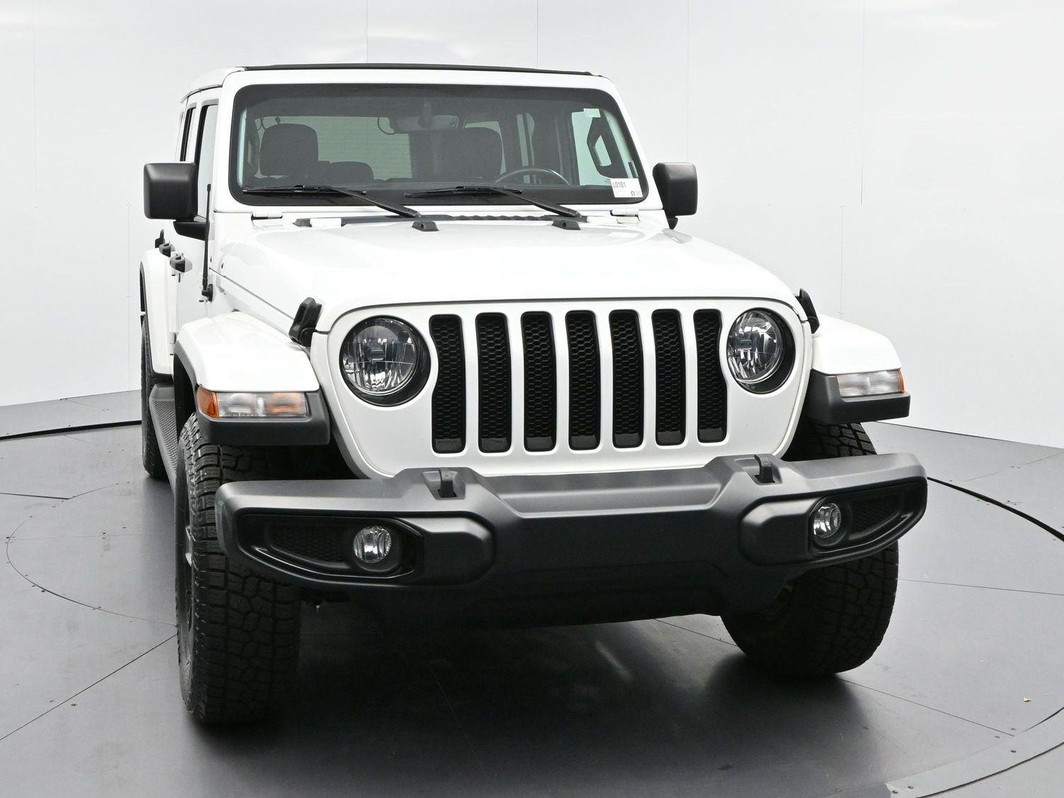 Used 2022 Bright White Clearcoat Jeep Unlimited Sahara Altitude image 2