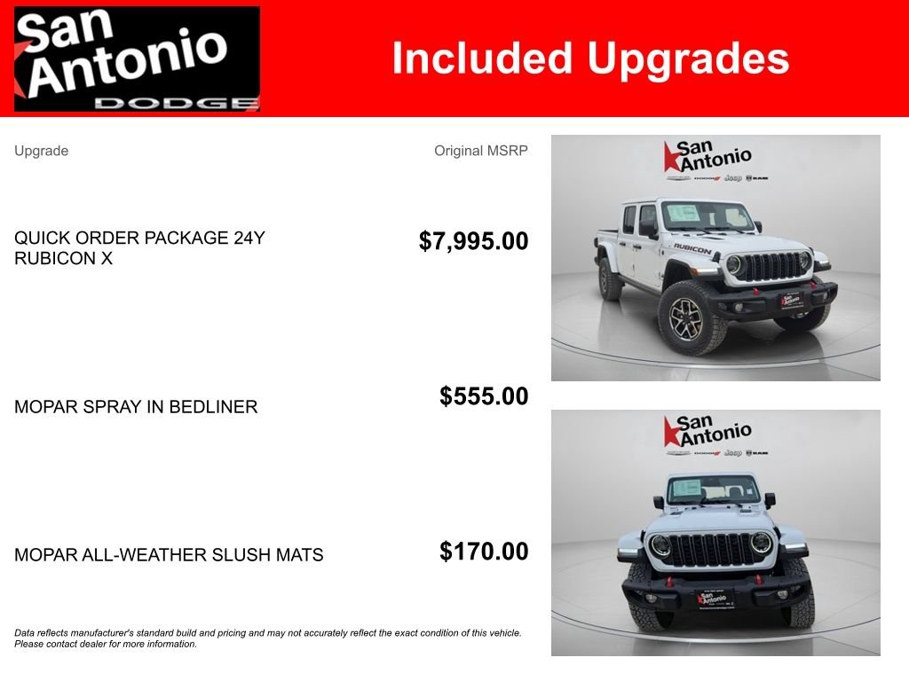 New 2026 Bright White Clear-Coat Exterior Paint Jeep Rubicon X image 6