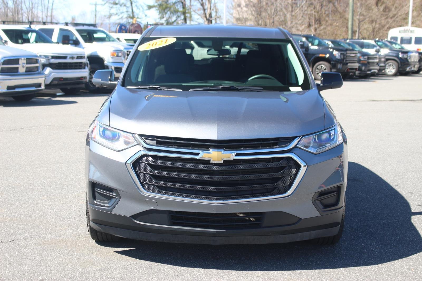 Used 2021 Chevrolet Traverse LS with VIN 1GNERFKW8MJ245992 for sale in Morganton, NC