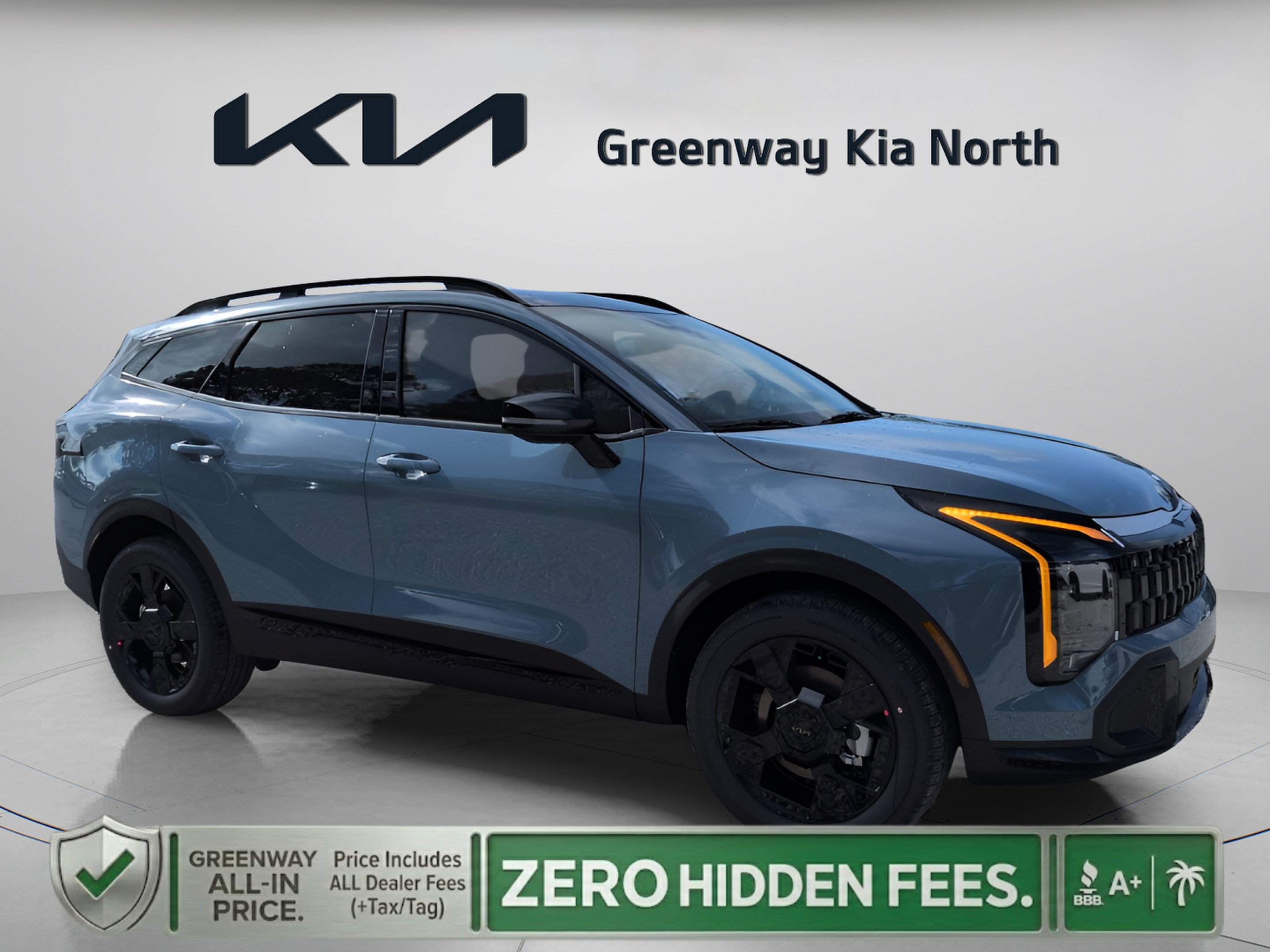 New 2026 Heritage Blue Kia X-Line image 1