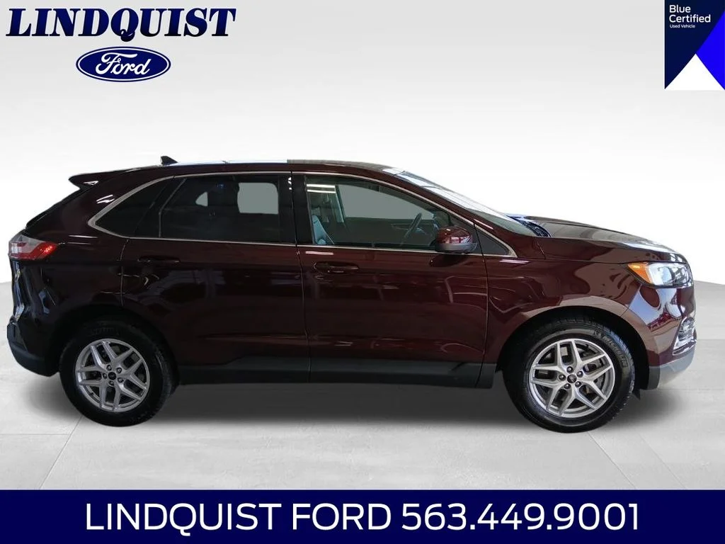 Certified Used 2024 Burgundy Velvet Metallic Tinted Clearcoat Ford SEL image 3