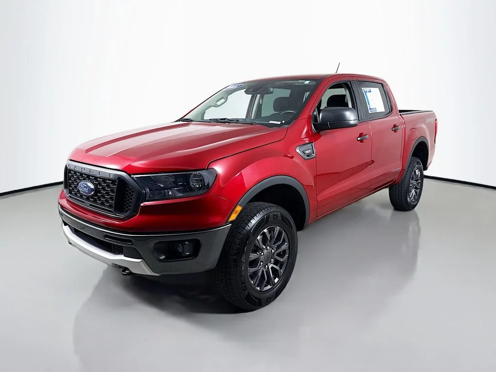 Used 2021 Rapid Red Metallic Tinted Clearcoat Ford XLT image 8