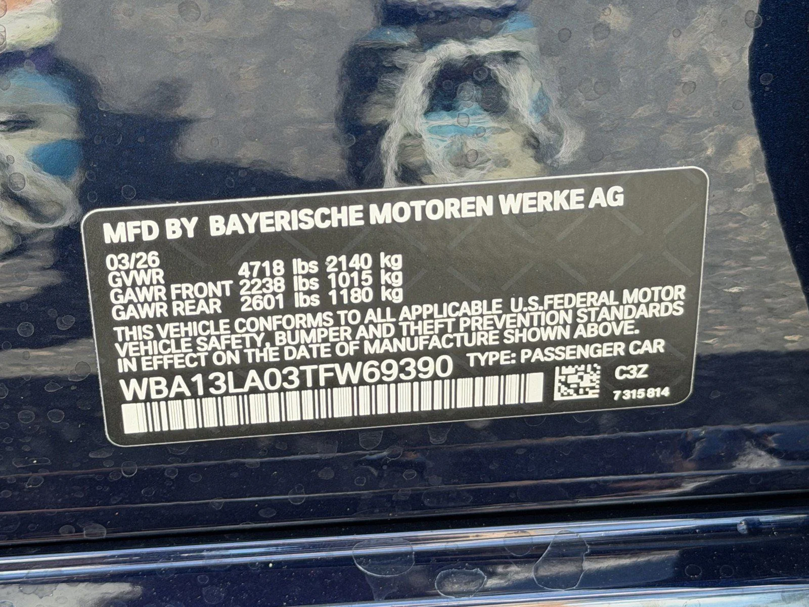 New 2026 Tanzanite Blue II Metallic BMW 330i image 37