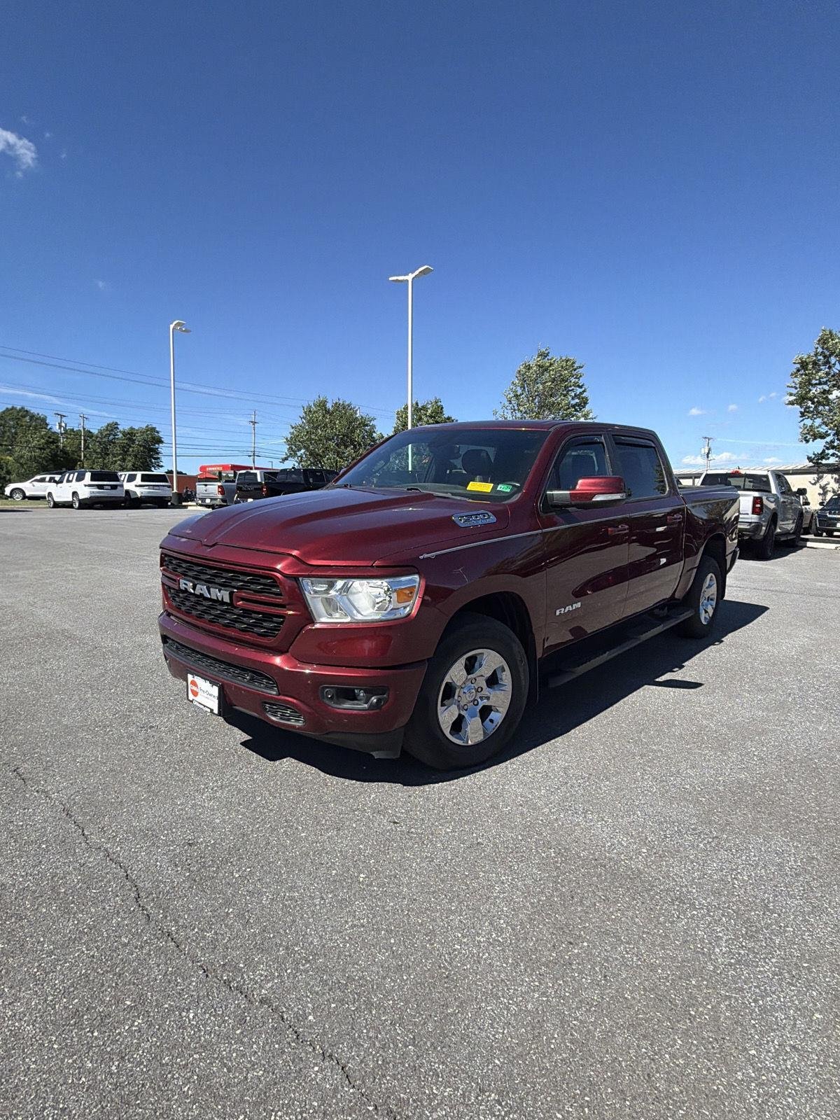 Used 2022 Delmonico Red Pearlcoat Ram Big Horn image 3