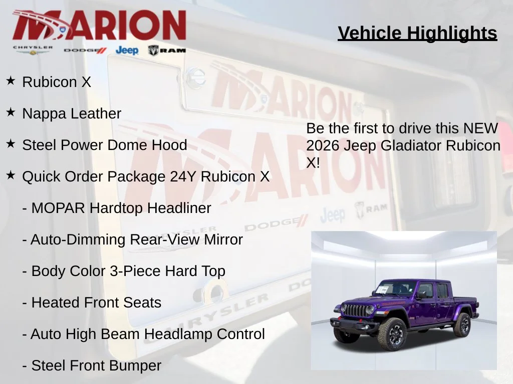 New 2026 Purple Jeep Rubicon X image 5