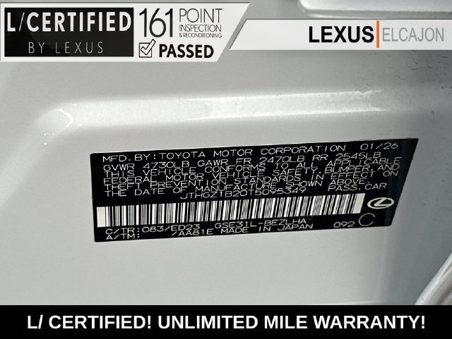 Certified Used 2026 White Lexus 350 F SPORT image 37