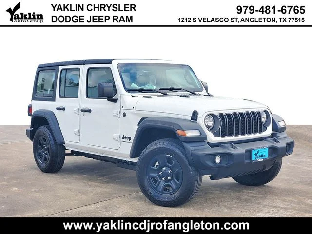 New 2026 Bright White Clear-Coat Exterior Paint Jeep Sport image 1