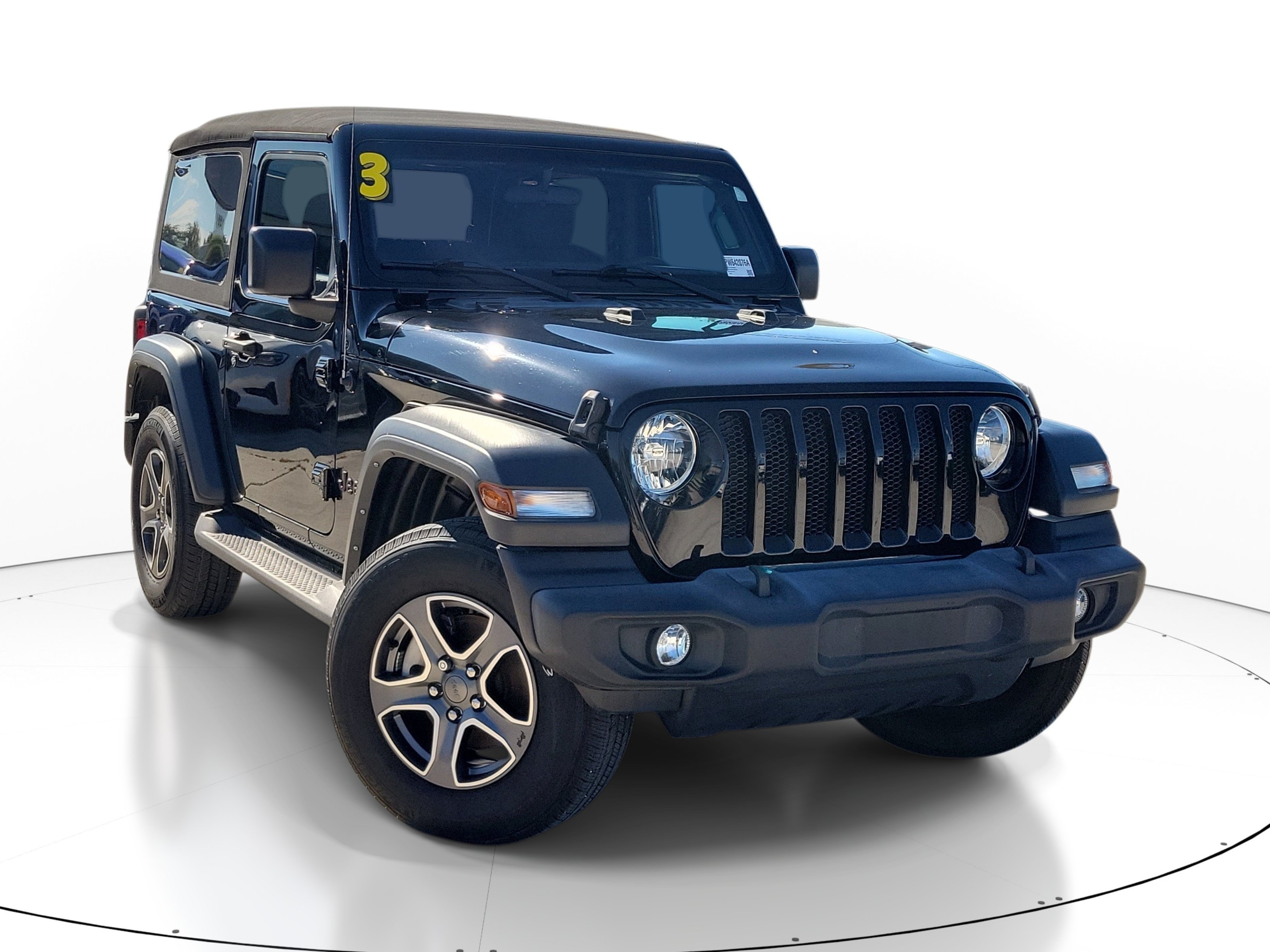 Used 2023 Black Clearcoat Jeep Sport S image 1