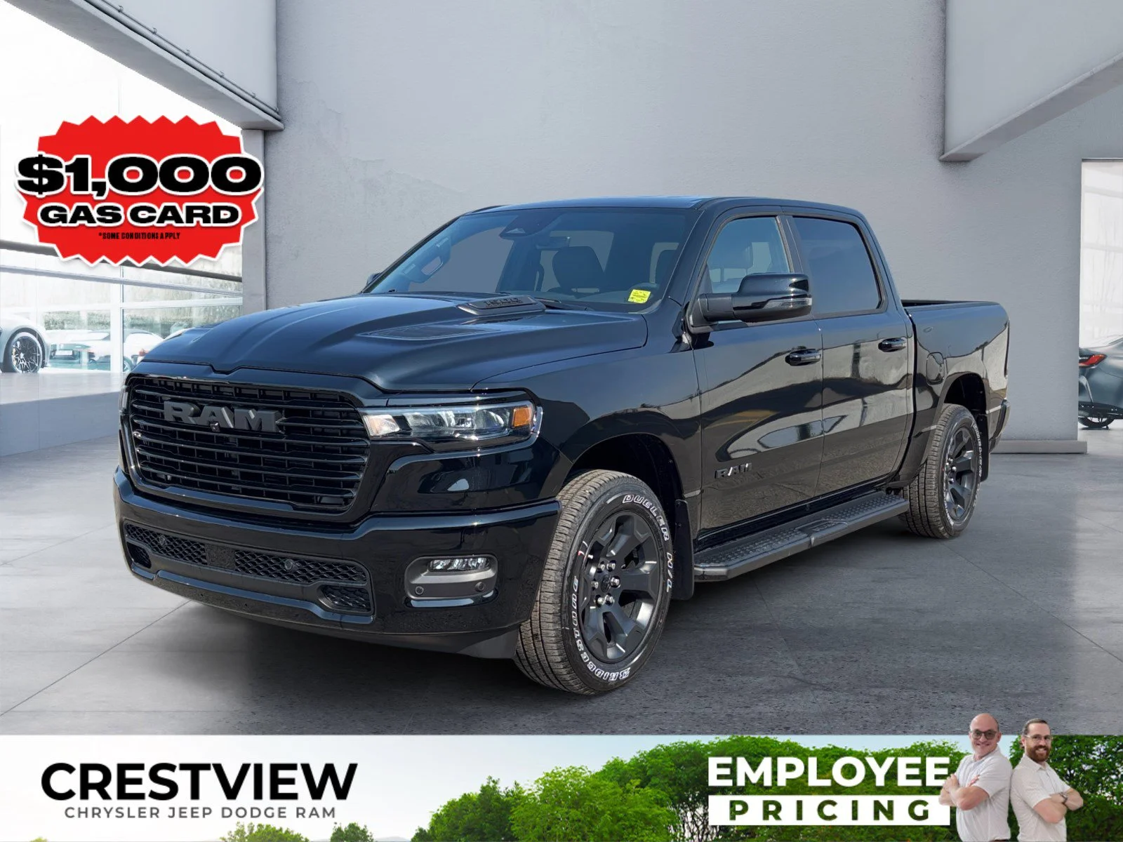 New 2026 Diamond Black Crystal Pearl Ram Sport image 1