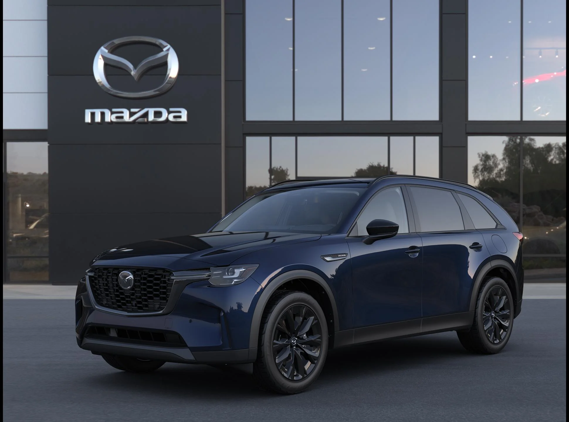 New 2026 Deep Crystal Blue Mica Mazda 3.3 Turbo Premium Sport AWD image 1