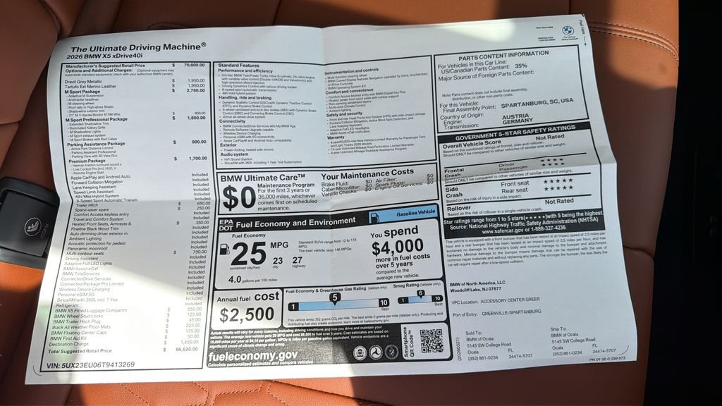 New 2026 Dravit Grey Metallic BMW xDrive40i image 27
