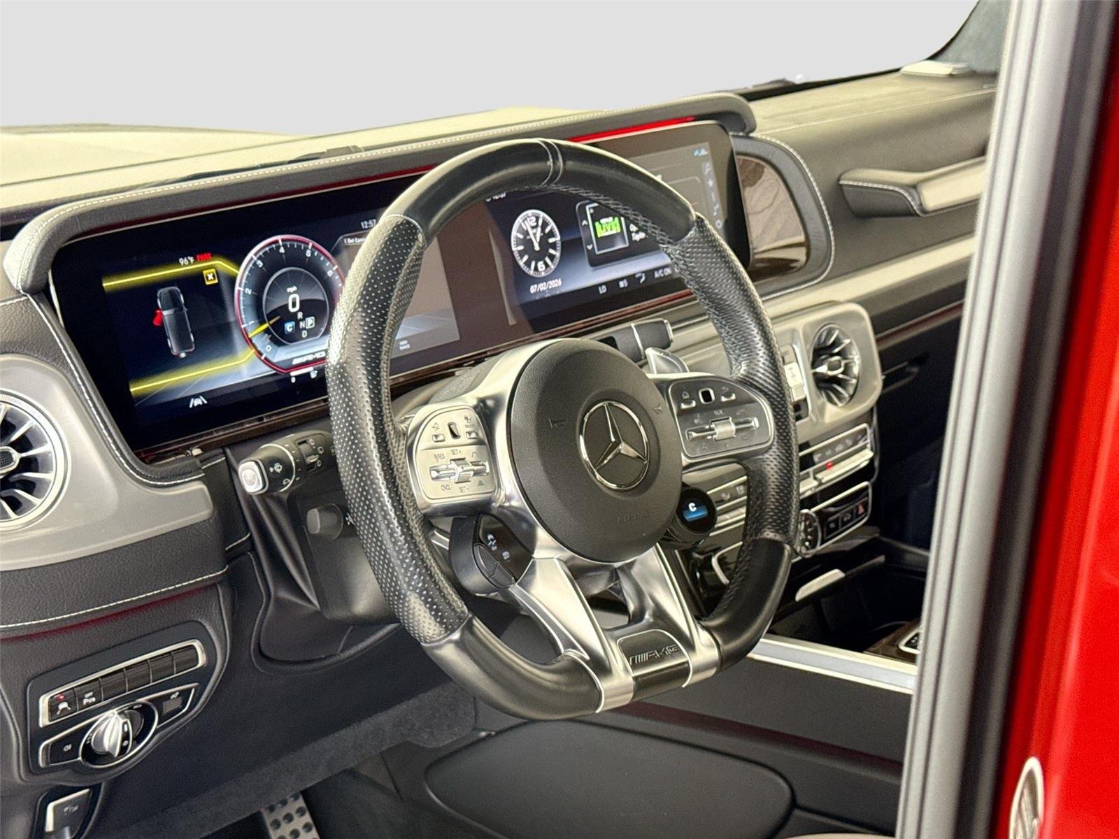 Used 2021 designo Cardinal Red Metallic Mercedes-Benz AMG® G 63 | Brabus Widebody image 16