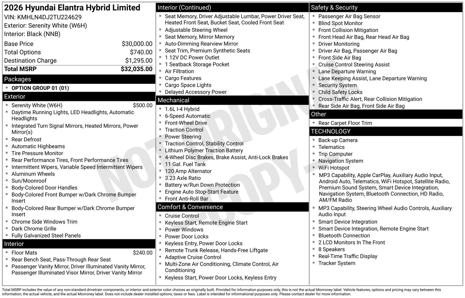 New 2026 White Hyundai Limited image 62