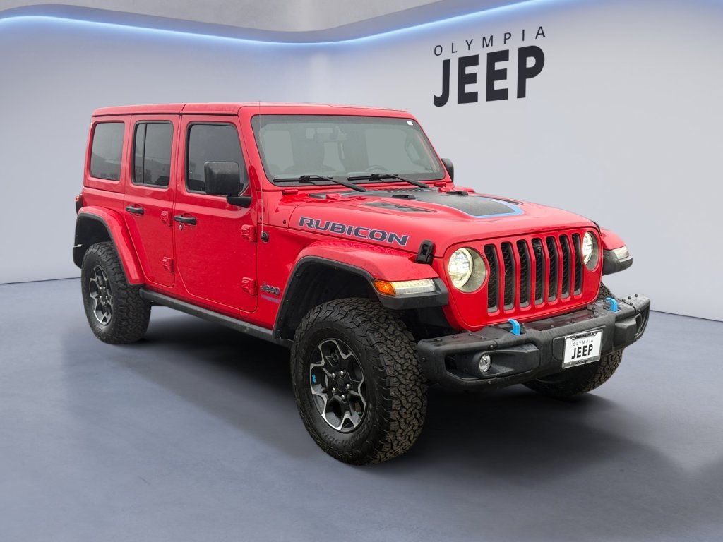 Used 2022 Red Jeep Unlimited Rubicon 4xe image 8